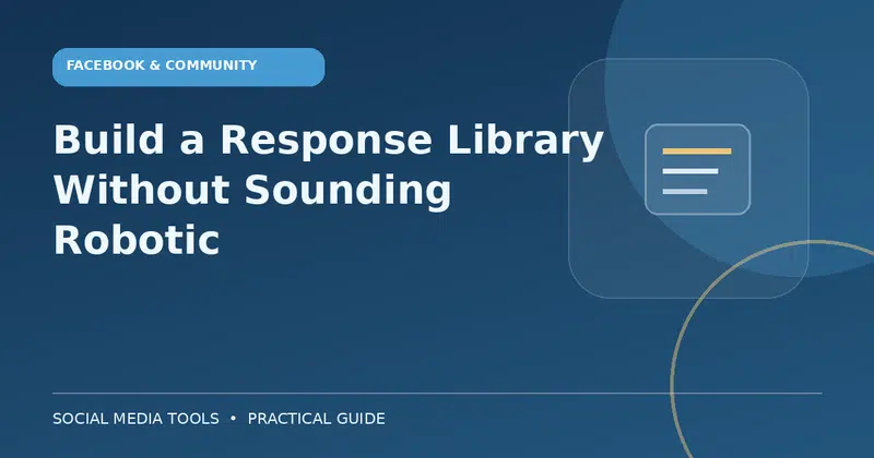 Editorial cover image for the guide: Build a Response Library Without Sounding Robotic