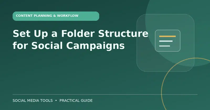 Editorial cover image for the guide: Set Up a Folder Structure for Social Campaigns