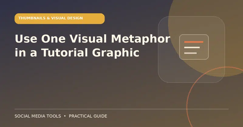 Editorial cover image for the guide: Use One Visual Metaphor in a Tutorial Graphic