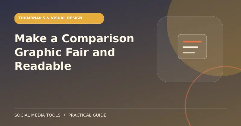 Editorial cover image for the guide: Make a Comparison Graphic Fair and Readable
