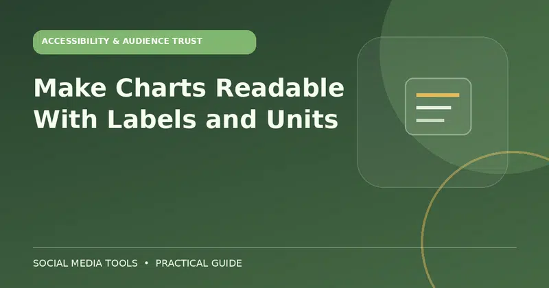 Editorial cover image for the guide: Make Charts Readable With Labels and Units