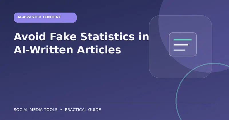 Editorial cover image for the guide: Avoid Fake Statistics in AI-Written Articles