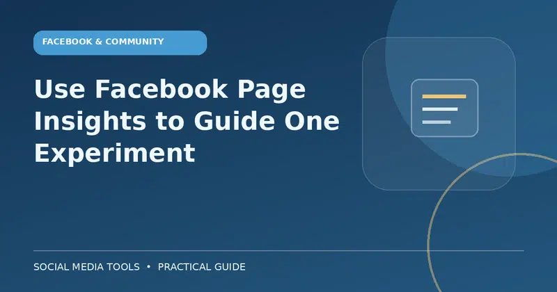 Editorial cover image for the guide: Use Facebook Page Insights to Guide One Experiment