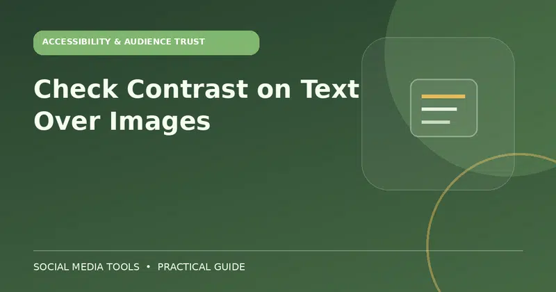 Editorial cover image for the guide: Check Contrast on Text Over Images