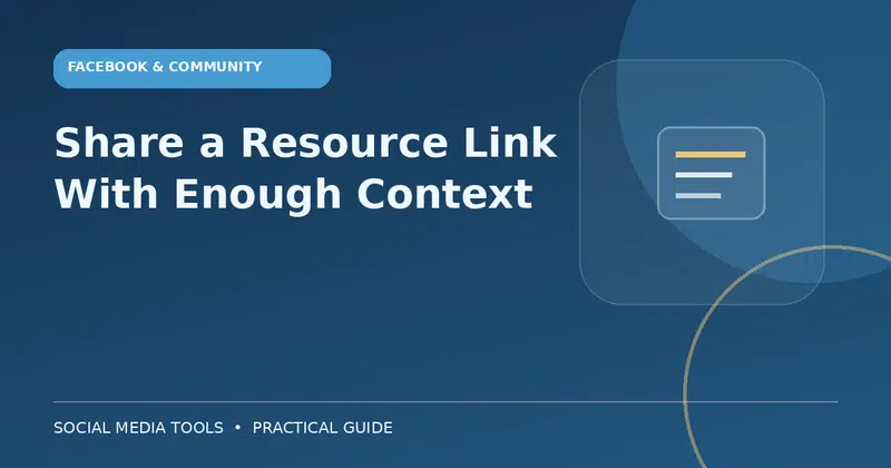 Editorial cover image for the guide: Share a Resource Link With Enough Context